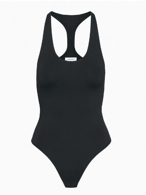 Babaton Black Contour Racerback Thong Bodysuit Size XS